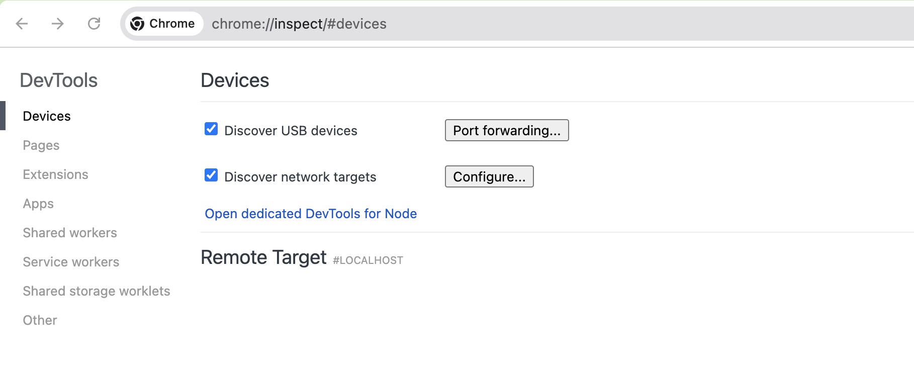 chrome://inspect/#devices